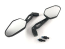 Universal Mirror Diego [bienes de stock] -ABS Adaptador negro 2x M8-R E probado-1
