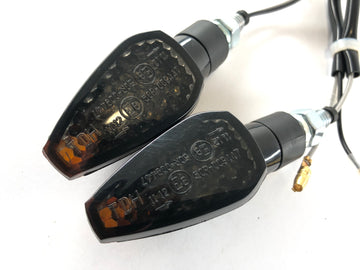 Blinker LED con resistencias negras [con marca de la prueba E] - Yamaha Kawasaki Suzuki Ducati Ktm - 0