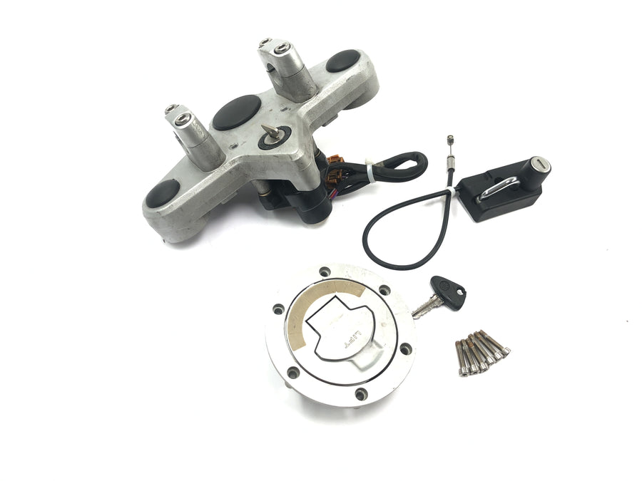 BMW R 1150 R R21 [2001] - Juego de cerradura con puente superior de horquilla, cerradura de encendido, llave para tapa de depósito