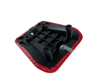 Asiento pasajero Cagiva Mito 125 EVO con cerradura [rojo] Vista detallada