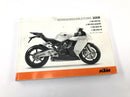 KTM 1190 RC8 [2008] - Bedienungsanleitung Handbuch Fahrerhandbuch