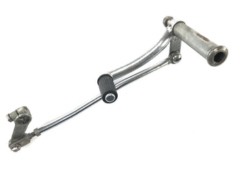 Ducati 500 SL Pantah [1981] - Reposapiés del conductor izquierdo, palanca de cambio, pedal de cambio, varillaje de cambio