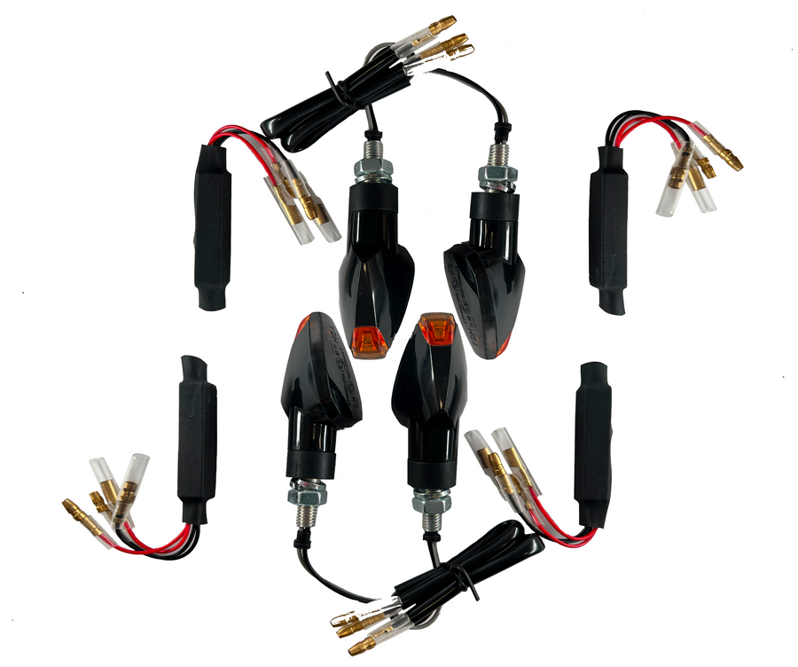 4 LED SEÑAL DE GUND SEGURIDADES NEGRAS [E-TEST MARCA] -Suzuki GSX-S750 S950 S1000