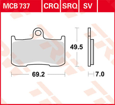 Kawasaki Z 900 B ABS ZR900B [2017-2019] - Pastillas de freno delanteras