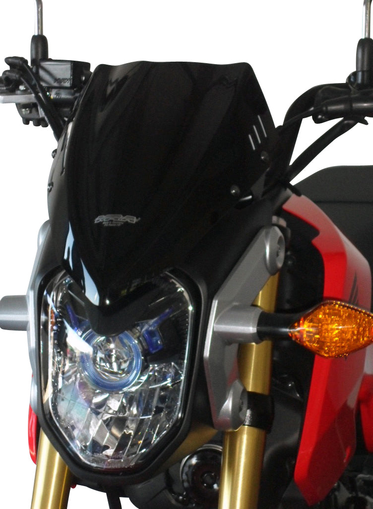 Honda MSX 125 [2013-2015] – Vista frontal de la pantalla Racing “NR”