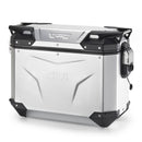 Maleta lateral Trekker Outback EVO Monokey 37 litros - izquierda, fabricada en aluminio anodizado, SMART SEC. CERRAR