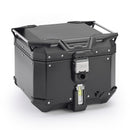 Baúl de aluminio negro Trekker Outback EVO Monokey – 42 litros / SMART SECURITY LOCK