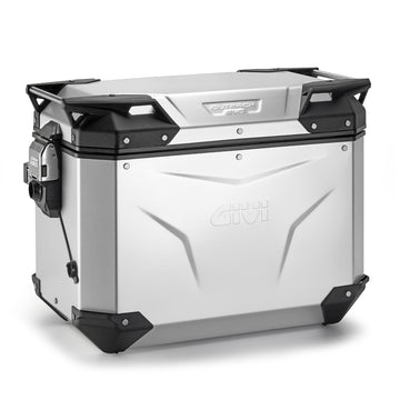 [GIVI] – Seitenkoffer Trekker Outback EVO Monokey 48 Liter – Rechts, aus eloxiertem Aluminium, SMART SEC. LOCK