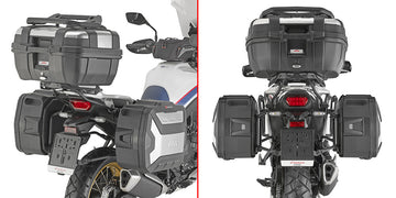 Honda XL 750 Transalp E-Clutch [GIVI] - portamaletas laterales PL ONE-FIT para la configuración de maletas laterales MONOKEY®