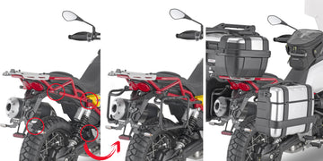 Moto Guzzi V85 TT [GIVI] - soporte para maleta lateral PL ONE-FIT