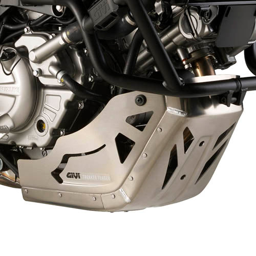 Suzuki DL 650 V-Strom L2 L3 L4 L5 L6 [GIVI] - Protector de motor fabricado en aluminio satinado y anodizado compatible con TN3101
