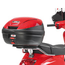 Piaggio Vespa LX 50-125-150 [GIVI] - Porta baúl cromado para maletas MONOLOCK® utilizar el suministrado en la maleta