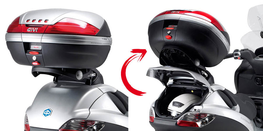Piaggio MP3 300 [2006–2011] – Topcaseträger für Monokey, mit Platte