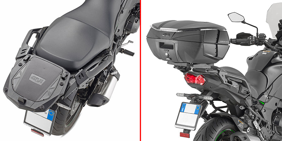 Kawasaki Versys 1100 [GIVI] - Portaequipajes superior para maletas MONOKEY® con placa MONOKEY®
