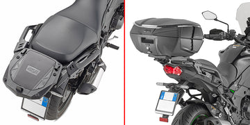 Kawasaki Versys 1000 / Versys 1000 SE [GIVI] - Portaequipajes superior para maletas MONOKEY® con placa MONOKEY®