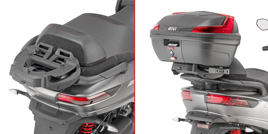 Piaggio MP3 350-400-500 Sport / Business [GIVI] - Portaequipajes superior para maletas MONOKEY® o MONOLOCK® para montar con el