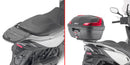Kymco Agility 300-350 R16 [GIVI] - Portaequipajes superior para maletas MONOLOCK® utilice el suministrado en la maleta