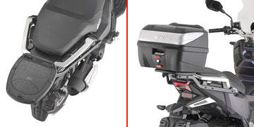 SYM ADX 125 [GIVI] - Portamaletas para maletas MONOLOCK®, utilice la placa MONOLOCK® incluida en la maleta