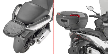 Zontes E 368 [GIVI] - Portamaletas para maletas MONOLOCK®, utilice la placa MONOLOCK® incluida en la maleta