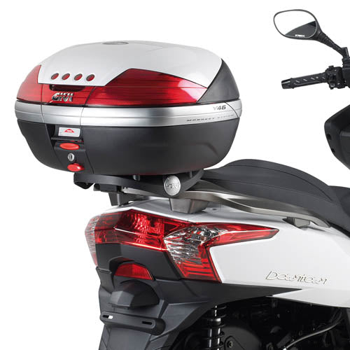 Kymco Downtown 125 i 200 i 300 i [GIVI] - Topcase Träger für MONOLOCK® Koffer benutzen Sie die im Koffer mitgelieferte