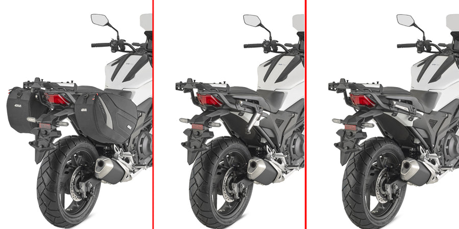 Honda NC 750 X [GIVI] - Par de soportes furtivos retráctiles específicos fabricados en tecnopolímero reforzado con fibra de vidrio