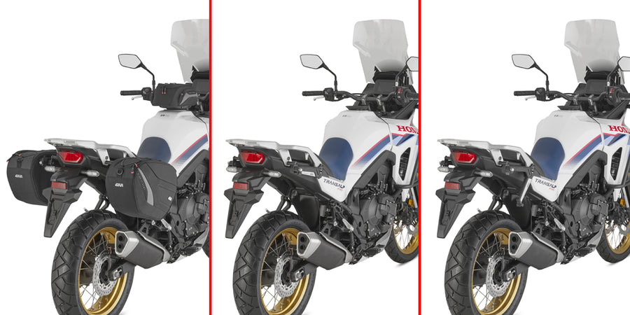 Honda XL 750 Transalp [GIVI] - Par de soportes furtivos retráctiles específicos fabricados en fibra de vidrio reforzada