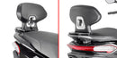 Piaggio MP3 HPE 400-400 Sport - 530 Exclusive [GIVI] - El conjunto del respaldo del pasajero no permite la fijación