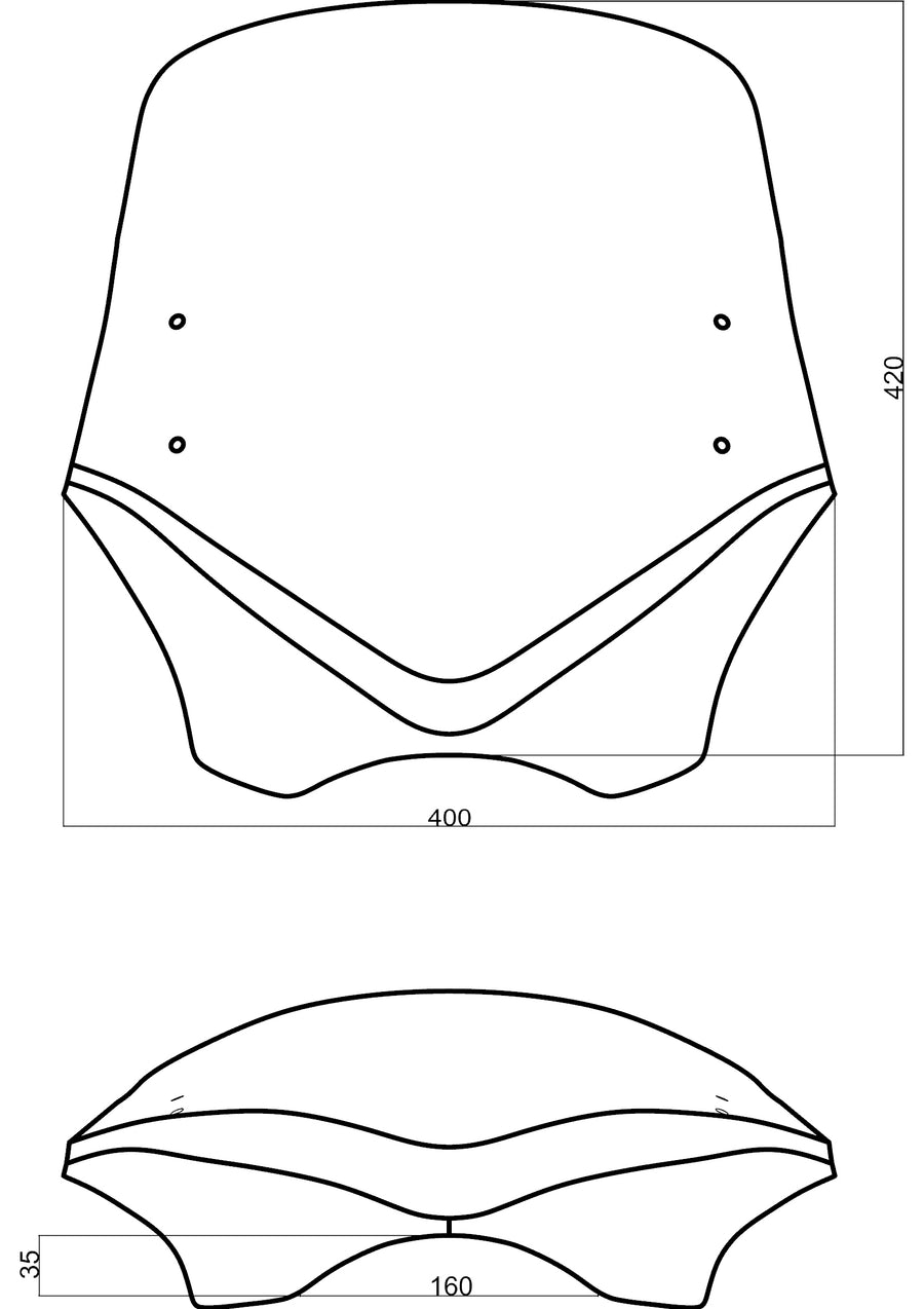 Pantalla de pantalla BMW V-Flow "C" -V-Flow "C"