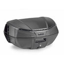 Topcase V49 AIR Monokey con sistema Wingflow – negro, con reflector tintado, 49 litros