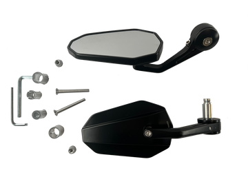 Retrovisores extremos de manillar 2 piezas [E-mark] - Ducati Monster 600 620 750 900 1000 S4 S4R Vista detallada
