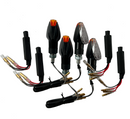 4 LED BLINKER Clear Resistance [E -Etest Mark] - Kawasaki KLR 650 600 KLX 200 KLA-1
