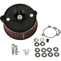 Harley-Davidson FLSTFB 1690 Fat Boy Special [2016-2017] - Mini Teardrop Stealth Luftfilter-Kit – Oberfläche: Schwarz – Bild 8
