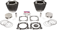 Harley-Davidson FLHTCUTG 1868 Tri Glide Ultra 114 [2025] - 132" Hochverdichtungs- / 136" Big Bore Kit – Oberfläche: Schwarz, Hervorgehobene Lamellen – Merkmal: +8,5 cm³ Kuppelvolumen – Bild 5