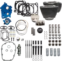Harley-Davidson FLHCS 1923 Softail Heritage Classic 117 [2026] - 129" Power Package Motorleistungs-Kit – Oberfläche: Schwarz, Hervorgehobene Lamellen – Merkmal: Schwarze Stößelstangenrohre – Bild 6