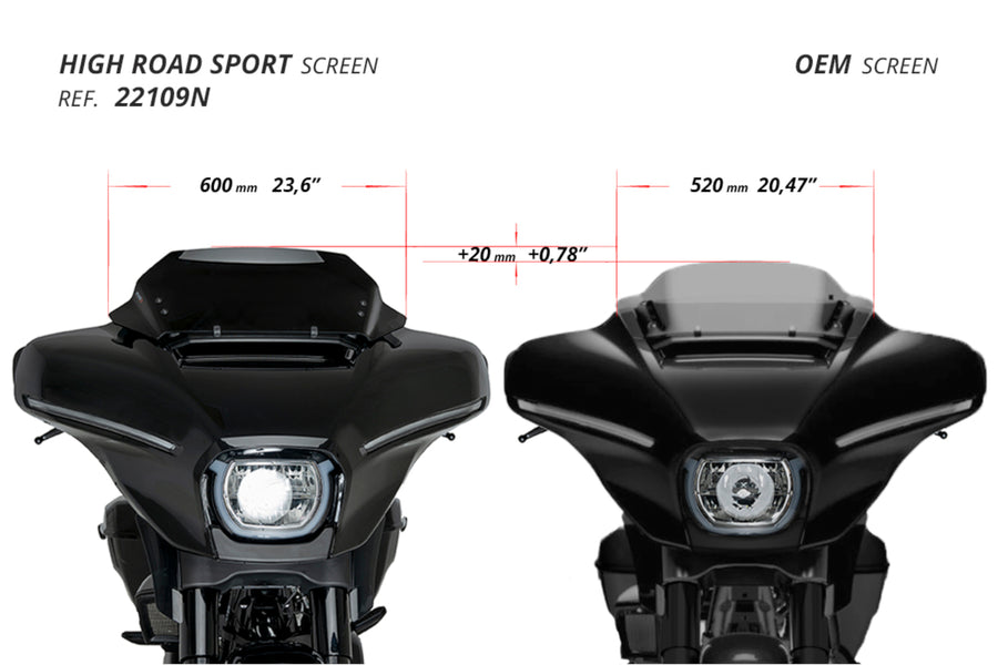 HARLEY DAVIDSON STREET GLIDE FLHX [2025] - High-Road Sport - Transparente