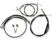 Harley Davidson Fxsb [LA CHOPPERS] - Kit de cable de manillar/línea de freno de vinilo negro estándar