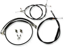 Harley Davidson Fxsb [LA CHOPPERS] - Kit de cable de manillar/línea de freno de vinilo negro estándar