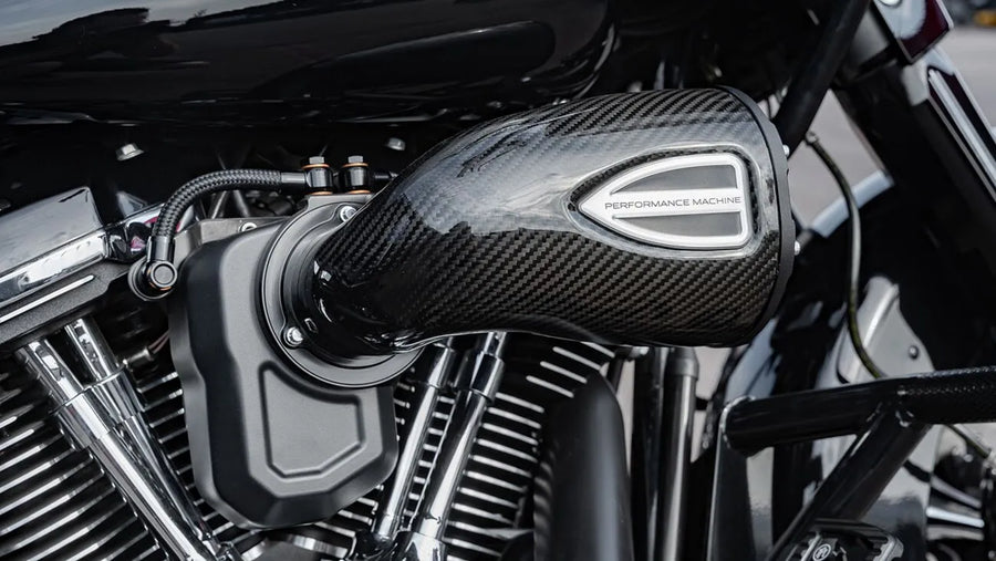 harley davidson touring [PERFORMANCE MACHINE (PM)] - Kit de filtro de aire de fibra de carbono Serie C4