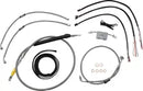 Harley Davidson Fxdrs 114 [LA CHOPPERS] - Kit completo de cable de manillar/línea de freno trenzado de acero inoxidable