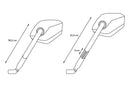 bmw r 850 c [SW-MOTECH] – Juego de espejos deportivos, brazo de espejo largo-5