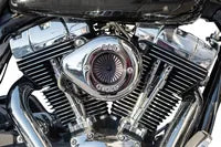 Harley-Davidson FXDBP 1690 Dyna Street Bob Factory Custom [2013-2014, 2016] - Air Stinger Stealth Luftfiltersatz – Bild 12