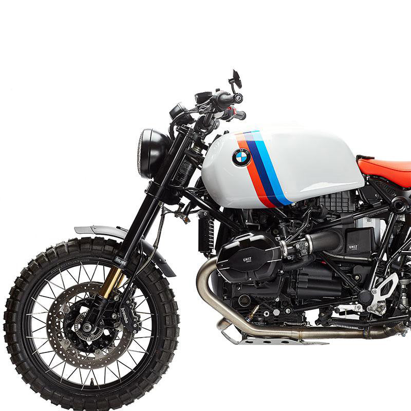 BMW R nineT 1200 Urban G/S (hoher Auspuff) [2017-2023] - Ein Meter Motorsportaufkleber H9