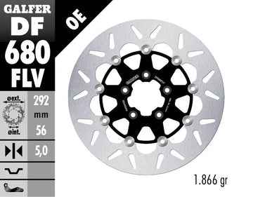 Harley-Davidson XL 883 R Roadster [2010, 2013, 2014-2015] - Disco de freno flotante redondo - foto 2
