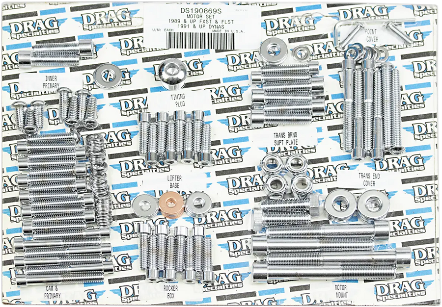 harley davidson flst [ESPECIALIDADES DE ARRASTRE] - Juego completo de tornillos de motor