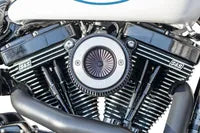 Harley-Davidson FXDBP 1690 Dyna Street Bob Factory Custom [2013-2016] - Air Stinger Stealth Luftfiltersatz – Bild 11