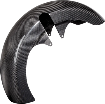 harley davidson touring [ARLEN NESS] – Guardabarros delantero envolvente de fibra de carbono de 21" - 0