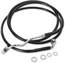 harley davidson fltr [ESPECIALIDADES DE ARRASTRE] - Kit de línea de freno de vinilo negro extendido-1