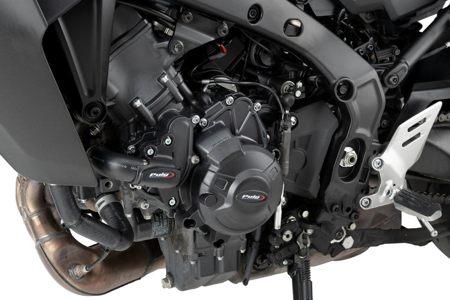 YAMAHA TRACER 9 Y-AMT [2025] – Protectores de motor – Negro