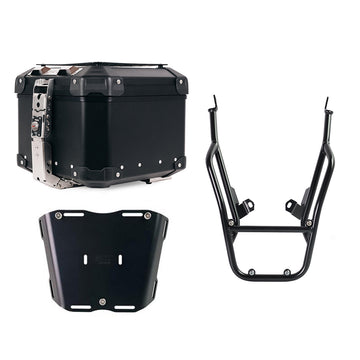 BMW F 900 GS [2023-] - Baúl universal de aluminio Atlas 44L + portaequipajes con asas para pasajero