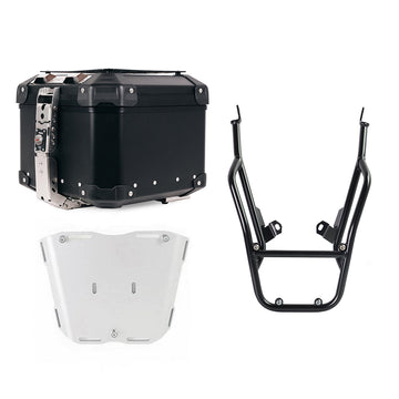 BMW F 900 GS [2023-] - Baúl universal de aluminio Atlas 44L + portaequipajes con asas para pasajero